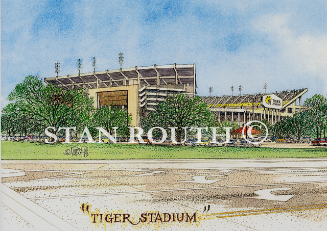 Baton Rouge, LSU Tiger Stadium From SW - '07