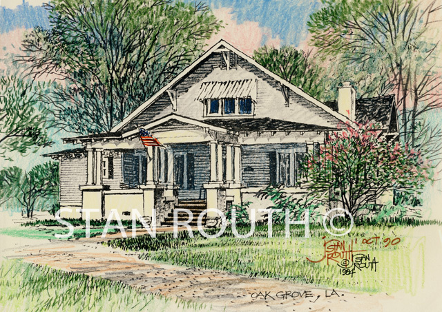Oak Grove, North LA. Historic House - '84
