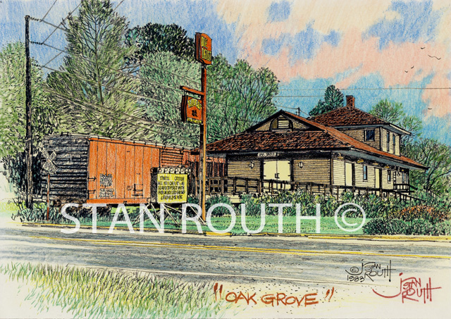 Oak Grove, North LA, Depot Restaurant - '83