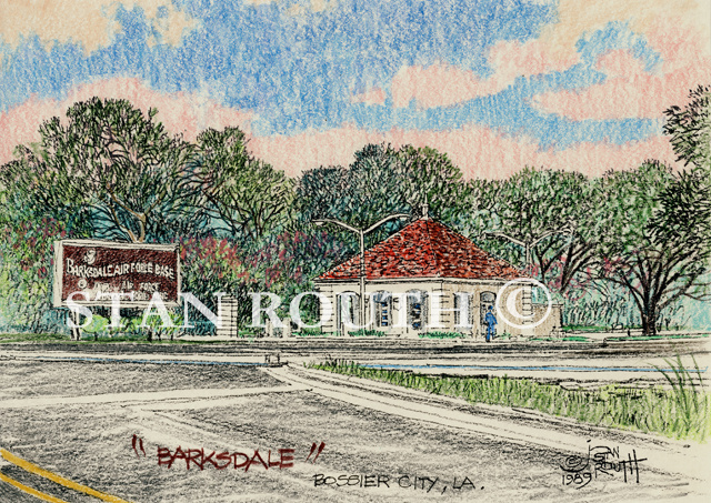 Bossier City,Louisiana art print-Barksdale Air Force Base