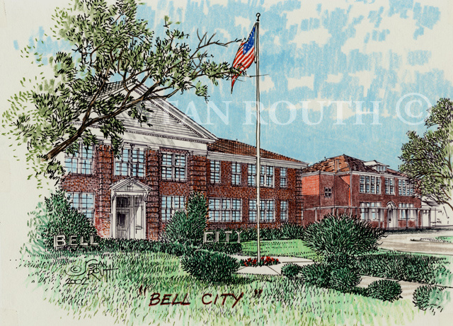 Bell City School Panorama 02