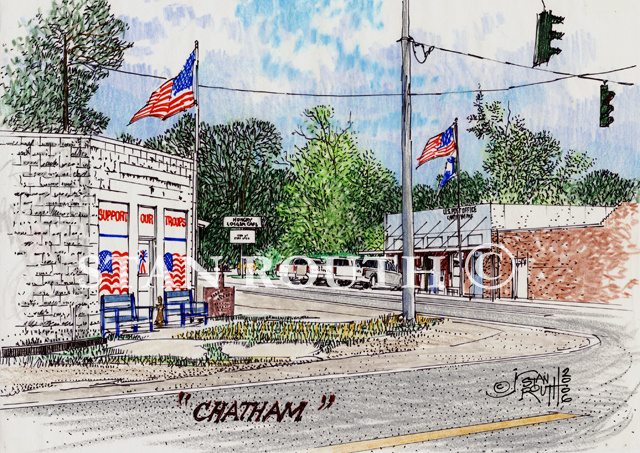 Chatham,Louisiana art print - Panorama