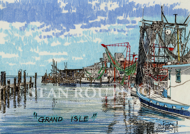 Grand Isle, Shrimpboats - 