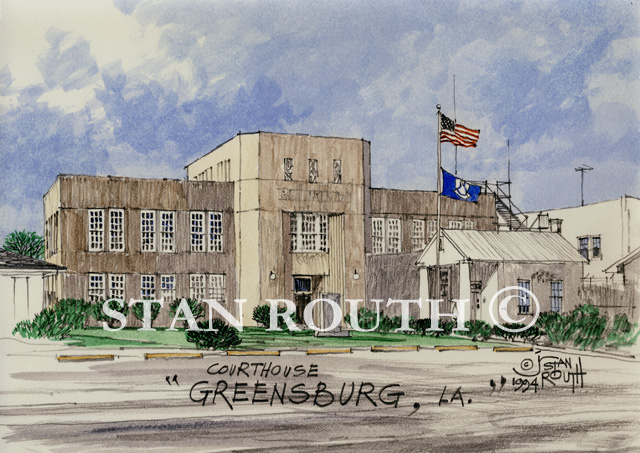 Greensburg, Courthouse Front - '94