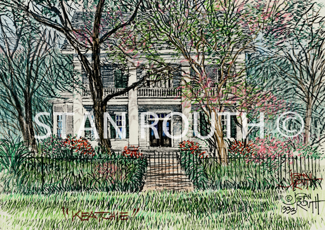 Keatchie,Louisiana art print-Keatchie Old House on LA 5
