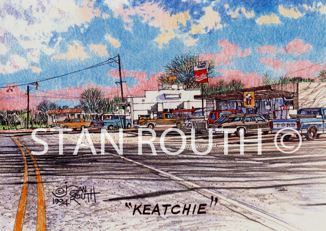 Keatchie,Louisiana art print-Keatchie Panorama South