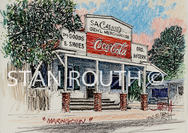 Maringouin,Louisiana art print-Cashio Gro