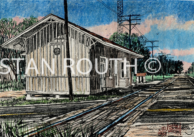 Maringouin,Louisiana art print-Depot
