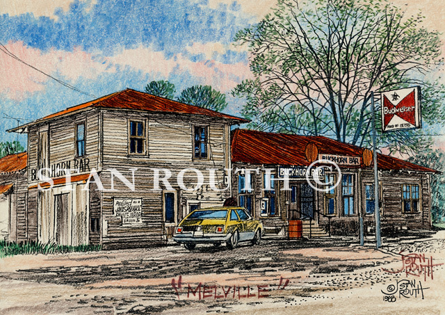 Melville.Louisiana art print-BuckhornBar