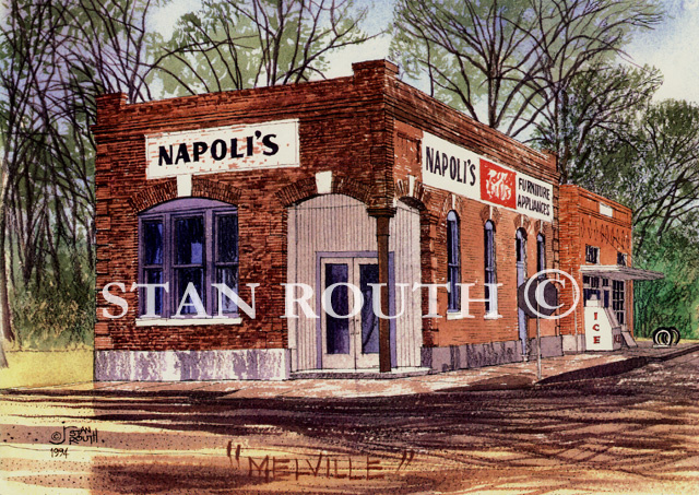 Melville,Louisiana art print-Napoli'sStore