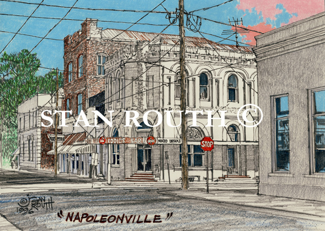 Napoleonville,Louisiana art print-Eddie'sBar