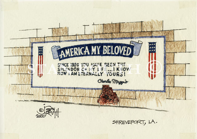 Shreveport,Louisiana art print-Maggio Mural