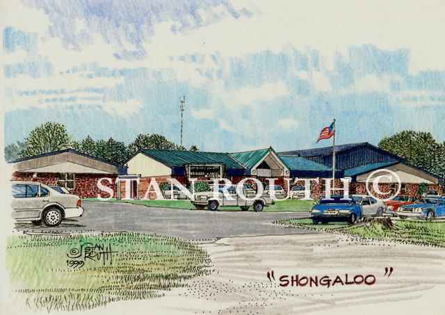 Shongaloo,Louisiana art print - School