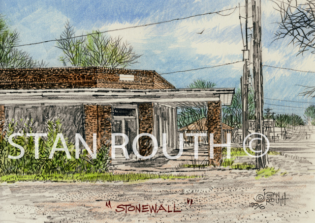 Stonewall,Louisiana art print-Stonewall Old Store