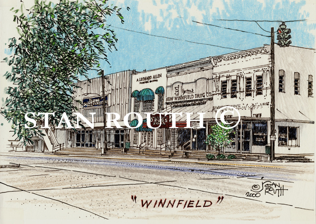 Winnfield,Louisiana art print - Winnfield Drugs