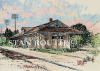 Franklin,Louisiana art print,Old Depot