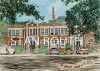 Grand Cane,Louisiana art print - Grand Cane School