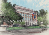 Harrisonburg,Louisiana art print-Harrisonburg Courthouse