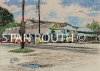 Mooringsport,Louisiana art print-1837 mural on store