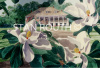 Vacherie, St Joseph Plantation with magnolias