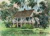 St Martinville,Louisiana art print-Acadian House