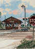 Zachary,Louisiana art print-Depot from the front