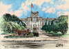 BatonRouge,Louisiana art print-BatonRouge High School